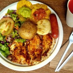 Asado dos carnes" Cañón de cerdo o filete de pollo 120 g